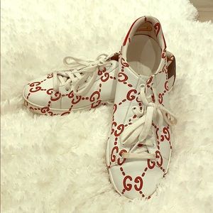 Gucci Ace sneakers. Double G print. Sz. 36.5